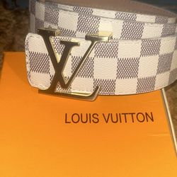 Louis Vuitton Belt White