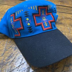 Indigenous turquoise hat