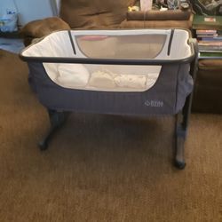 3 in 1 Baby Bassinet, Bedside Sleeper, & Playpen, Easy Folding Portable Crib (Grey)- KoolaBaby