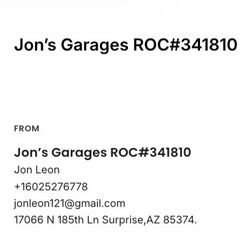Garage door repair