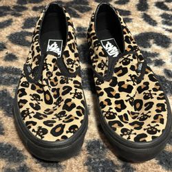 Vans, Leopard Print Shoes Size 10 New!
