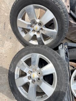 2 Chevy rims with good tires