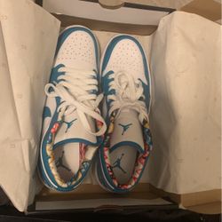 Jordan 1low Teal White