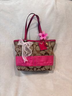 Vintage pink tote