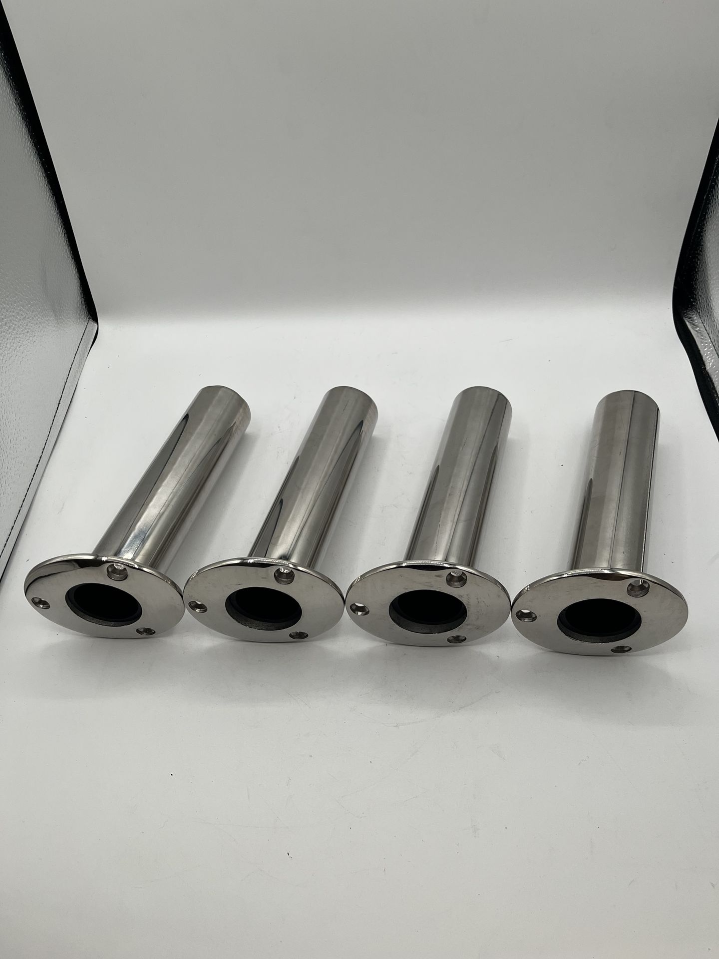 (4x) 15° Top Mount Fishing Rod Holder, Heavy Duty Stainless Steel