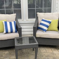 Gray Wicker Outdoor Chairs - Outdoor Seating