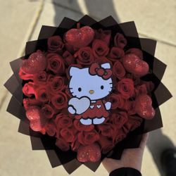 Hello kitty red bouquet