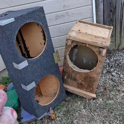 Subwoofer Box Holds Two 12s
