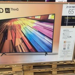 65" Screen Led Smart 4k By LG.  2024 Model.  1 Year Warranty 