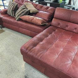 Natuzzi  Edditions Leather Couch