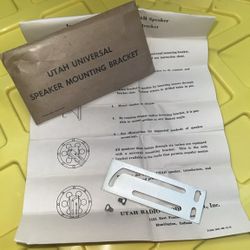 VINTAGE UTAH UNIVERSAL SPEAKER MOUNTING BRACKET W/ Hardware