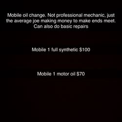 Mobile Oil Change 