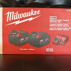 Milwaukee M12 and M18 12-volt/18-volt Lithium Multi Battery Charger 5.0Ah Batteries 