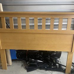 Wooden Dresser And Headboard Set 