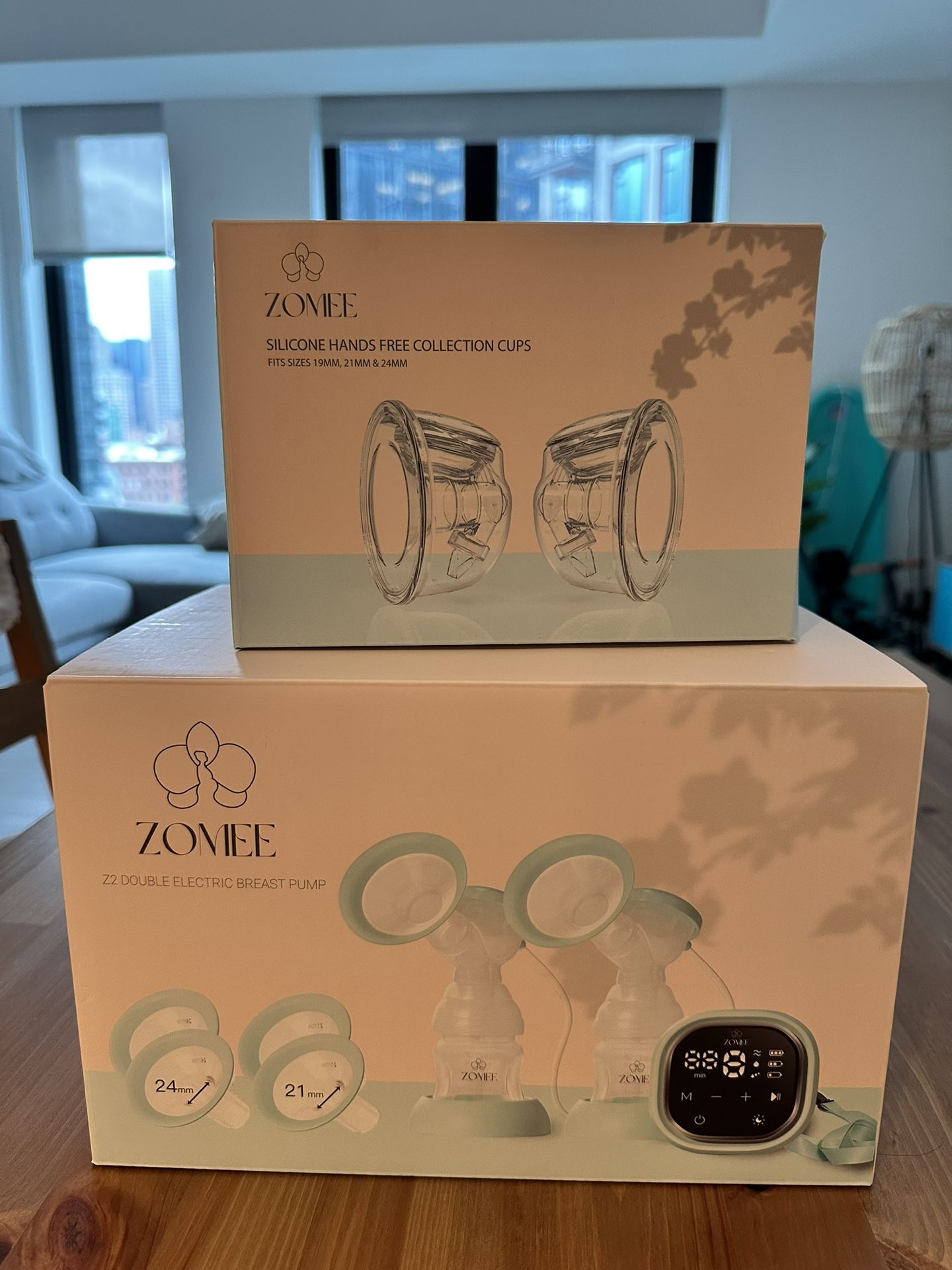 Zomee Z2 Double Electric Breast Pump & Hands-free Collection Cups