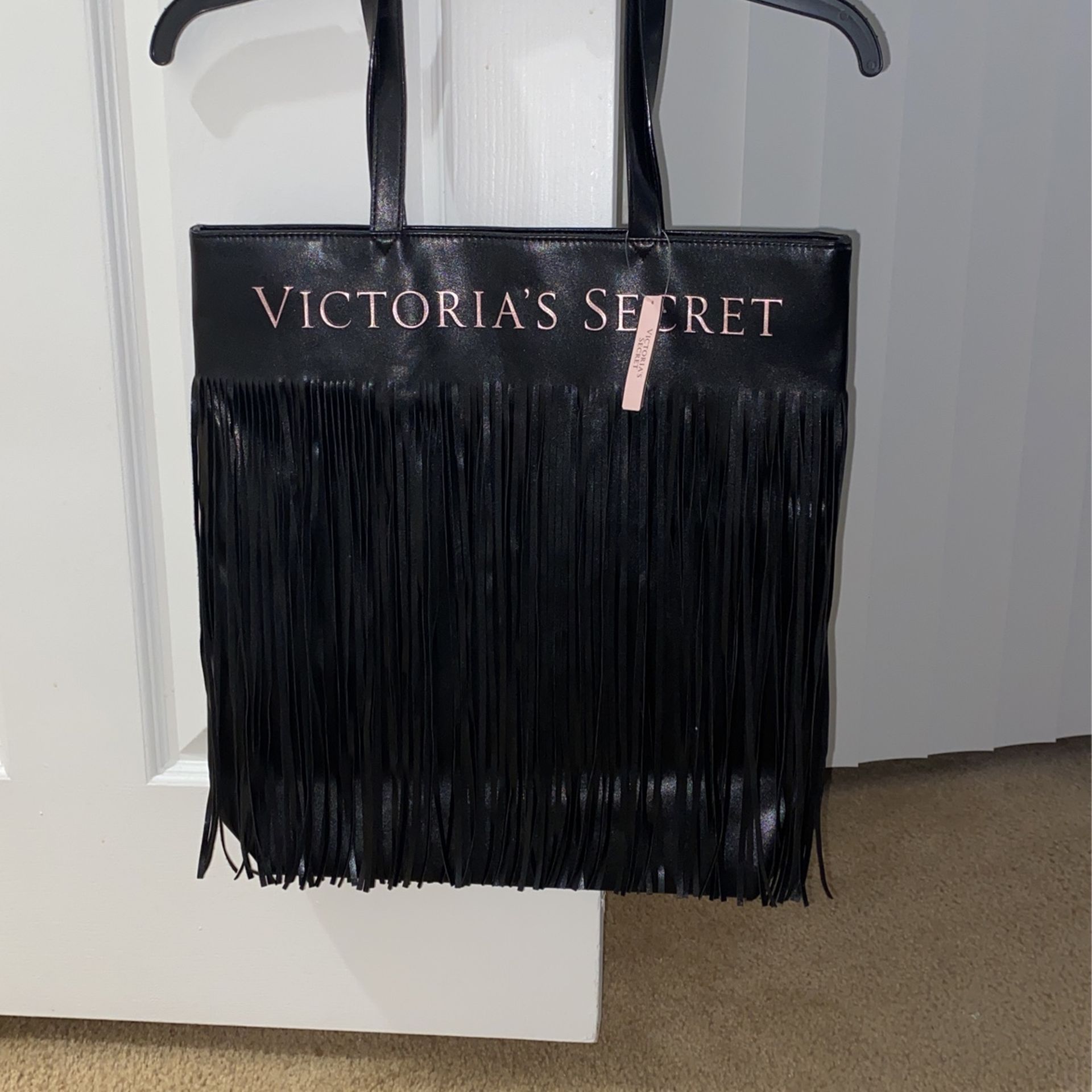 Victoria’s Secret Black Fringe Bag