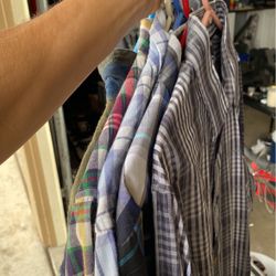 6 Medium Plaid Shirts 