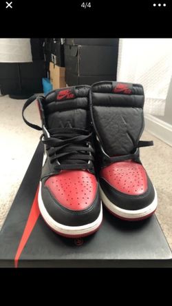 Deadstock Jordan Retro 1s Bred Toes size 7 NEVER WORN