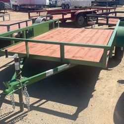 77”x10 Utility Trailer By Carson Trailer Single Axle