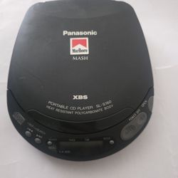 Panasonic Black Portable CD Player Model SL-S160 MASH XBS Tested & Working 