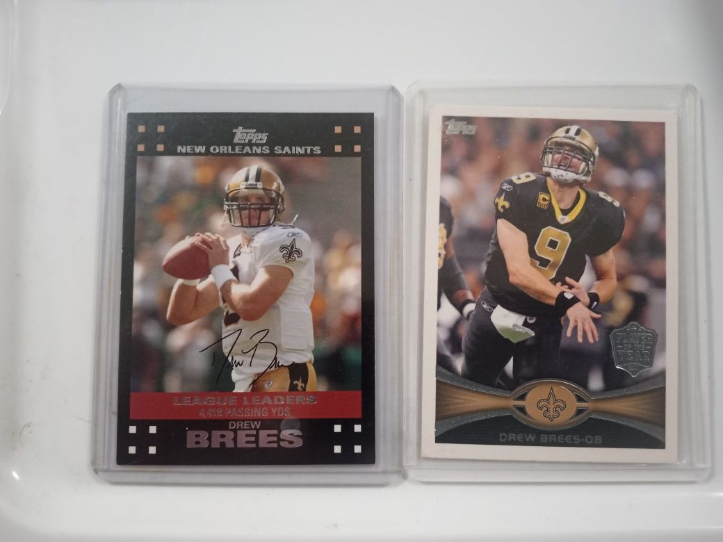 2 Drew Brees cards
