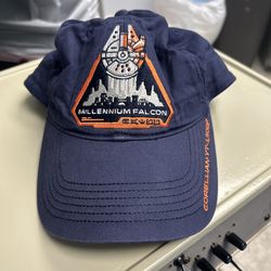 Disney Parks Star Wars Galaxy’s Edge Millenium Falcon Black Spire Blue Hat Cap