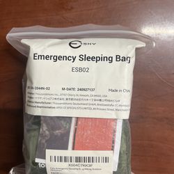 Esky Emergency Sleeping Bag, 2 Pack Portable Thermal Bivy Sack, Waterproof Lightweight Emergency Blanket 