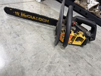 McCulloh gasoline-powered chainsaw