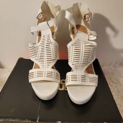 Charlotte Russe White High Heels Size 10