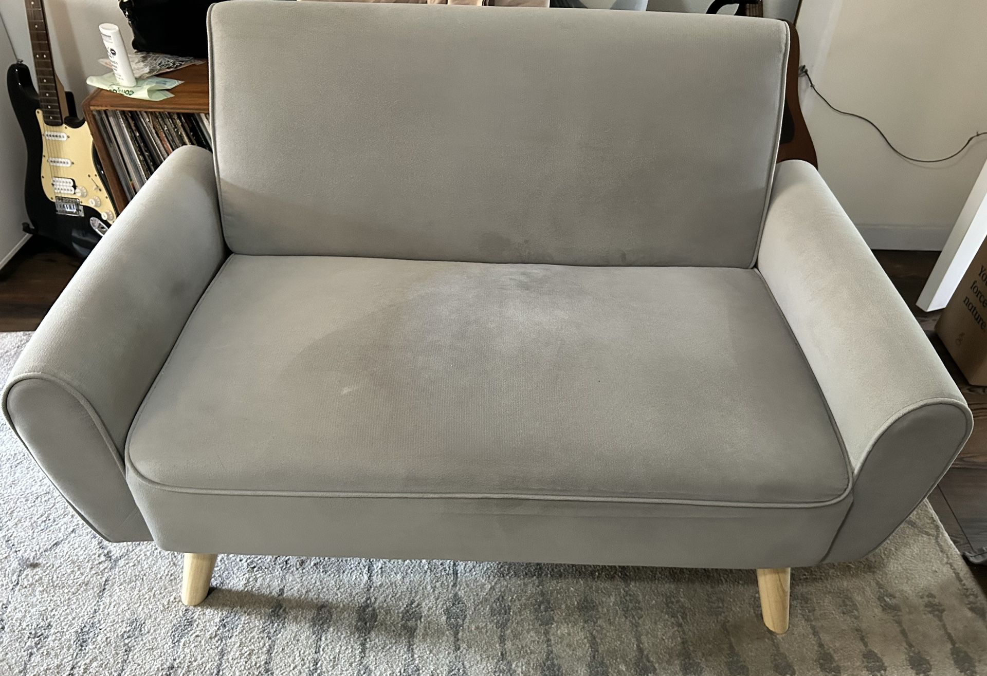 Small Light Gray Sofa