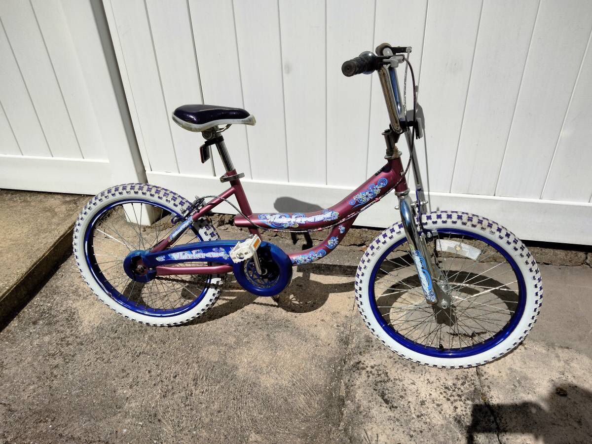 Huffy Whirlarama 20" Girl's Pink Purple BMX Bike Coaster + Hand Brakes