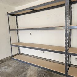 Garage Shelving Racks 96 in W x 18 in D Boltless Stock Supply Shelves Delivery Available