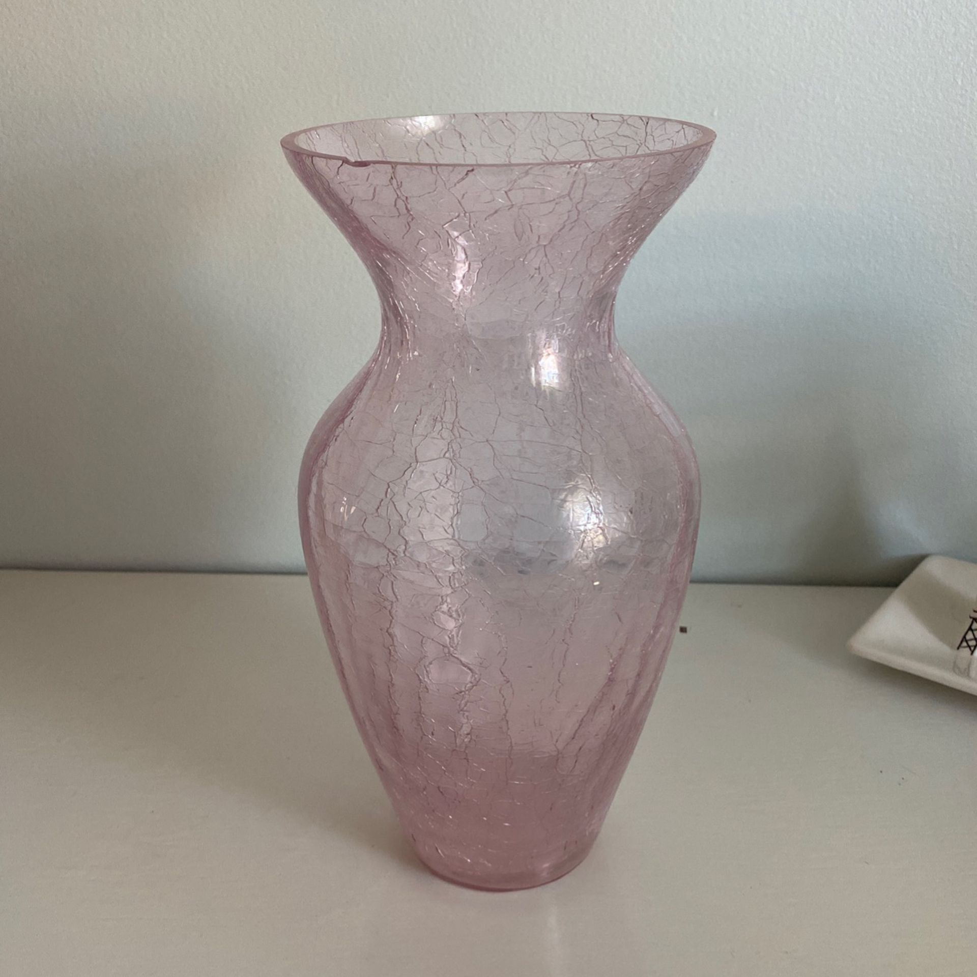 Flower Vase Large Blush Pink Detailed