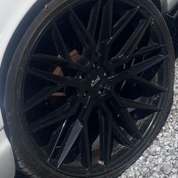 24’ Rims And Tires