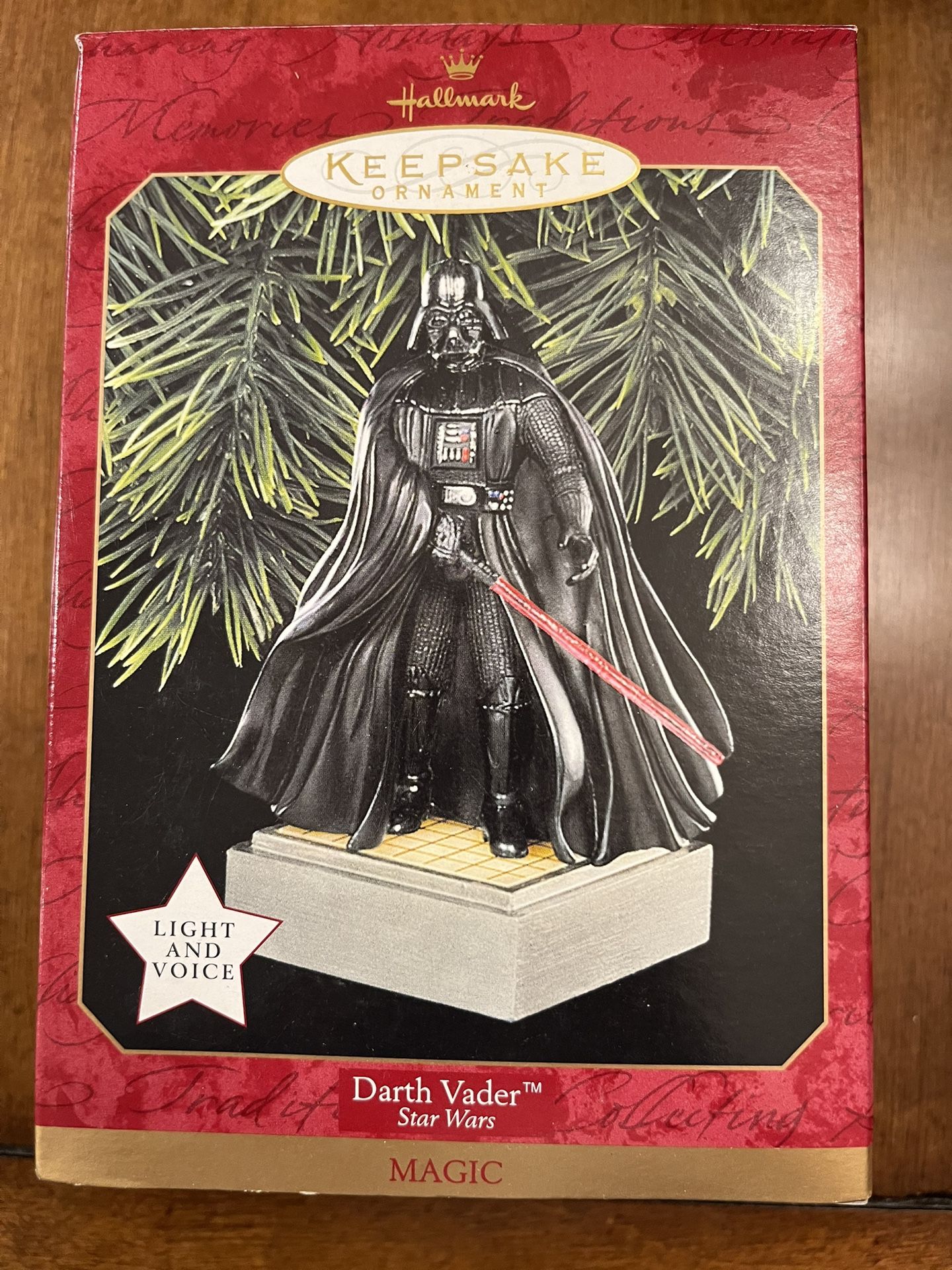 Vintage Hallmark Darth Vader Light Up And Sound Christmas Ornament