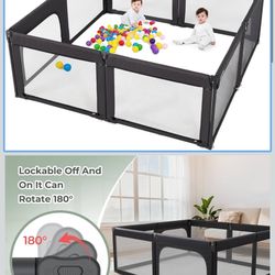 Foldable Baby Child Playpen Enclosure with gate