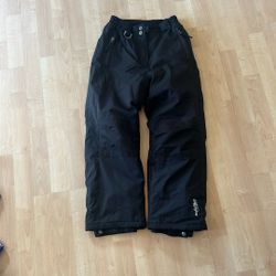 Snow Pants Kids 10/12 Like New Black 