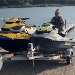 2 Seadoo Jet skis And Trailer 