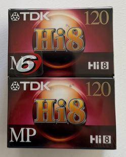 TDK Hi8 MP120 Camcorder Video Tapes – 6 Pack – Brand New Sealed