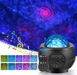 Remote Control Projector LED Ocean Galaxy Starry Night Light Bluetooth Speaker