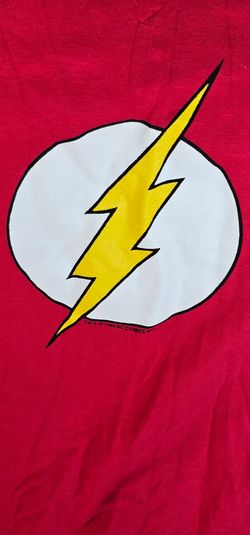 Vintage Marvel DC Comics THE FLASH T Shirt Size XL long-sleeved 1988 Used Good
