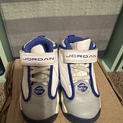 Used Jordan Nike Air Jordan pro strong white royal Blue- Toddler 5c 