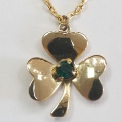 3 Leaf clover Pendant Gold Plated 