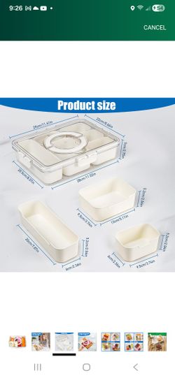 6 Snack Container With Dividers
