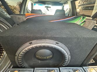 15 Inch Kicker Sub Woofer W/ Amp & Epicenter