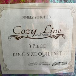 New King Size Quilt Set