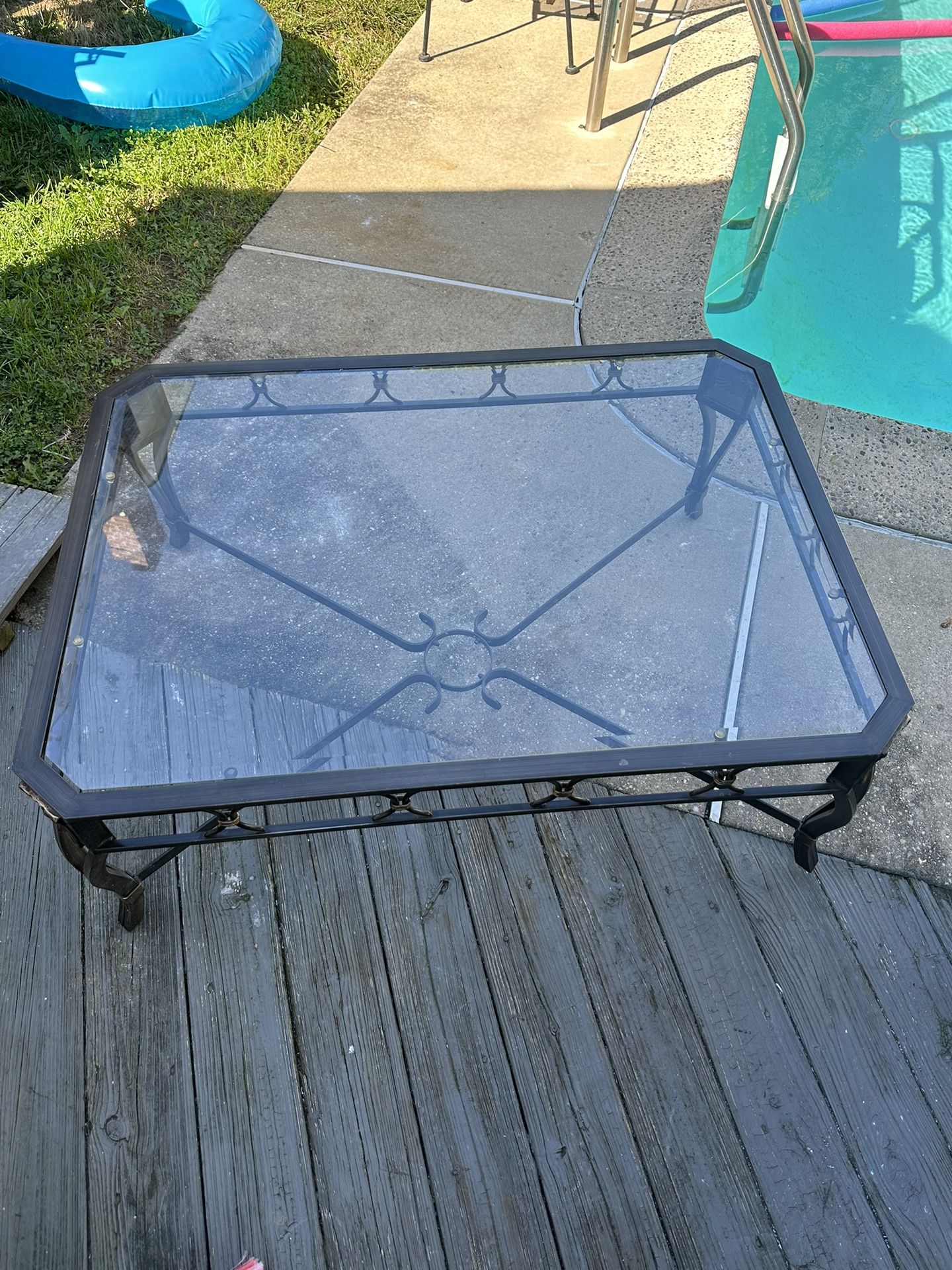 Glass Coffee Take And 2 End Tables
