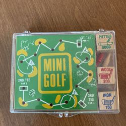 MINI “PLAYOFF” GOLF BOARD GAME #93 by Crestline