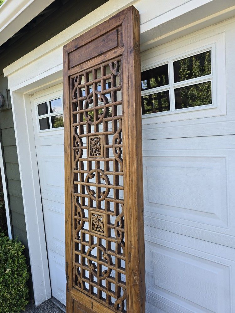 Antique Chinese Lattice Panel Doors