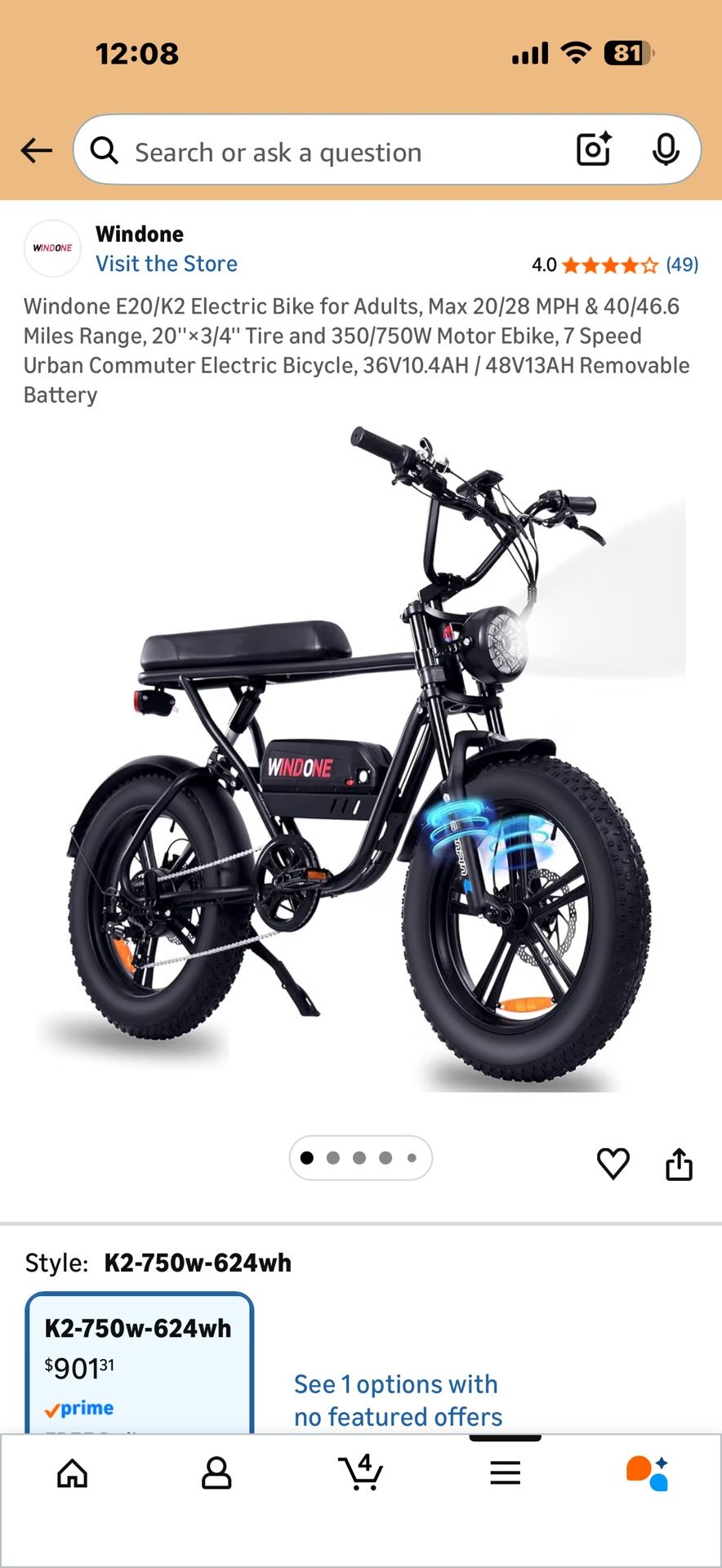 Windone E20/K2 Electric Bike